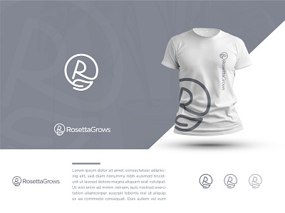 RosettaG 2d animal branding branding concept clean design firstshot grows leaf letter r letters logo logodesign logodesigner logozoo modern organic simple vector