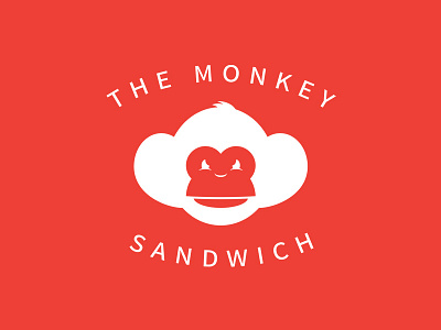 Hey monkey get funky artventus funky graphic handmade identity lettering logo monkey retro sandwich typography vintage