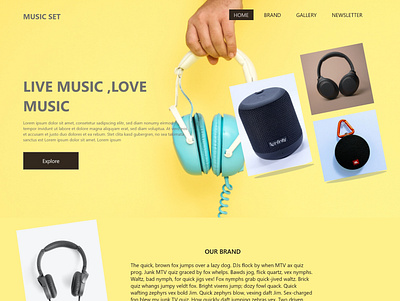 Music Speakers app design music ui ui ux design graphic design