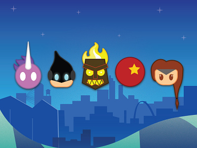 SpeedRunners emojis game art icons illustration illustration design illustrator cc speedrunner