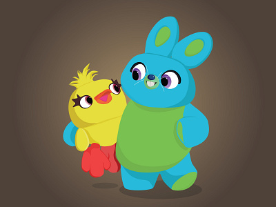 Ducky & Bunny animation illustration illustrator cc pixar toystory