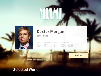 Even Dexter has a profile  :)