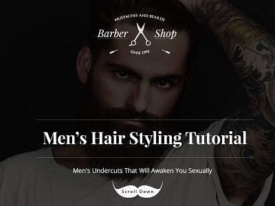 Barber Shop Header barber barber shop beauty hair cutting hair salon man men salon