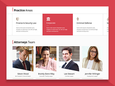 Lawyers Practice Areas Web Design