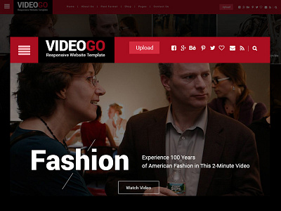 Video Magazine Template Homepage