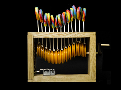 Lollipop seller music box design industrial design product