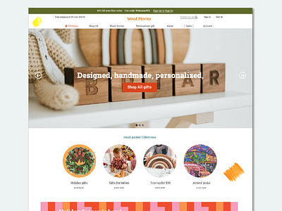 Landing page design of "Wood Stories" landing page uidesign web webpage design website design