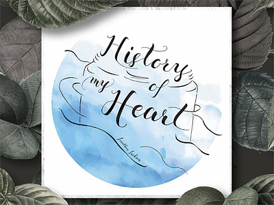 Hand Lettering | Song album album blue design drawing font handlettering illustration letter painting song type