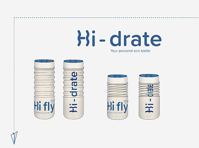 Hi-drate. Your new personal eco fly bottle design ux