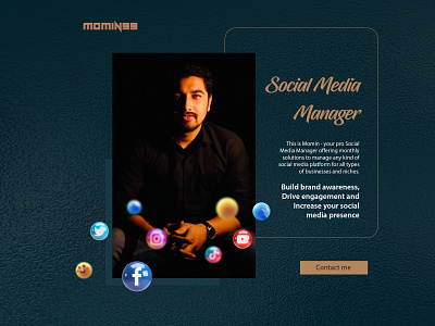 Social Media Manager branding post design social media management social media manager