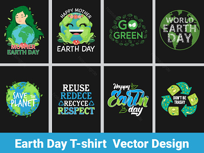 Earth Day T-shirt Design Bundle