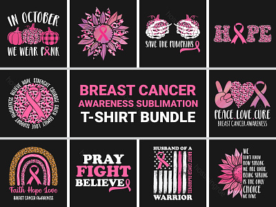 Breast Cancer Awareness 2022 T-shirt Design sublimation
