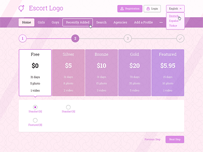 Escort graphics, designs templates