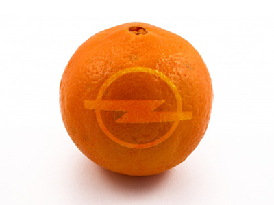 Opel + Orange = ОПЕЛЬСИН! branding crazy fun opel orange