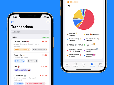 Spendit - iOS App app app ui design digital design ios app ios app design mobile app product design ui ui for mobile uiux