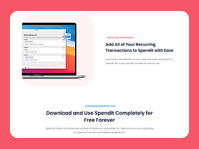 Spendit - Marketing Website design digital design ios app ios app design landing page marketing website mobile app mobile app ui product design ui ui for mobile ui for web uiux web ui website ui