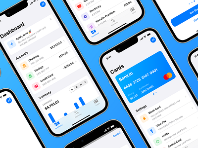 Bank.io - Screens