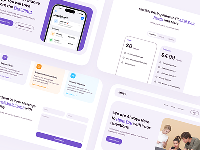 Moby - Website design for website digital design landing page landing page design landing page for saas marketing website mobile app landing page product design saas saas landing page saas ui ui ui for web ui for website uiux web web design web ui website design website ui