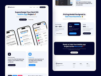 AppSources - Website design digital design ios app ios app design ios app templates ios templates landing page landing page design landing page ui landing ui marketing website marketing website design product design templates for ios ui ui for landing page ui for website uiux web design web ui