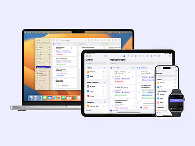 Doneit 2.4 - Apple Platforms app design app for mac design design for ios digital design ios app ios app design ios design ios ui ipad app iphone app mac app mac app design mac app ui mobile app mobile design product design ui ui for ios uiux