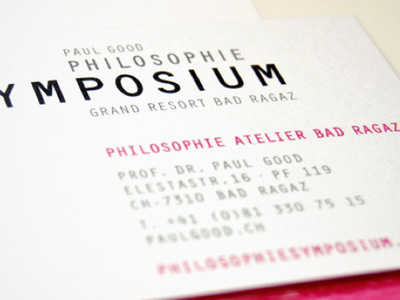 Symposium - Business card detail