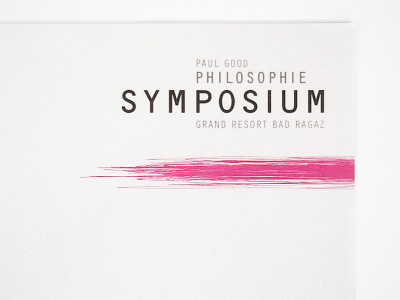 Symposium - Letterhead upper right corner branding cd corporate design identity letterhead stationery