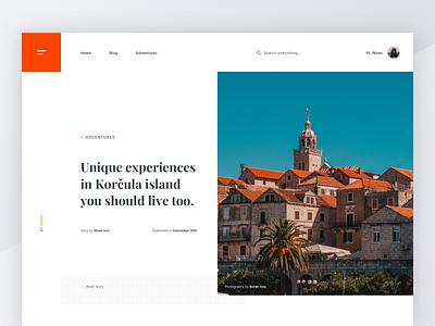 Adventure Blog Article Design adventure article blog clean design grid journal minimal photography typography ui whitespace