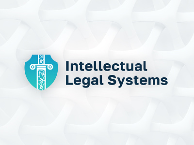 Intellectual Legal Systems blockchain branding court design law law logo lawyer logo logotype