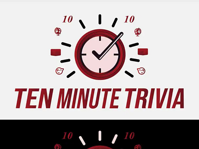 Ten Minute trivia logo logo logo design