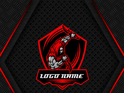 dagger man e sports team mascot logo design