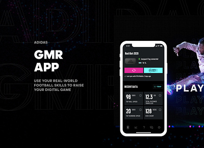 adidas GMR App app design ui ux