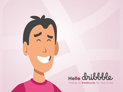 Hello, Dribbblers! design flat illustration vector