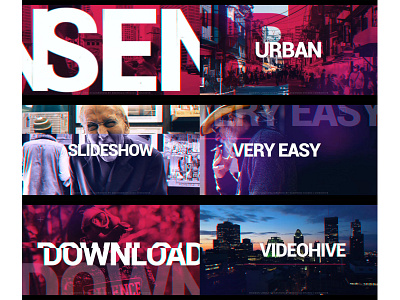ENVATO | Modern Urban Slideshow titles