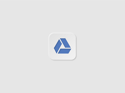 DAILY UI #05 // APP ICON app app icon daily ui design google drive icon logo neumorphism ui