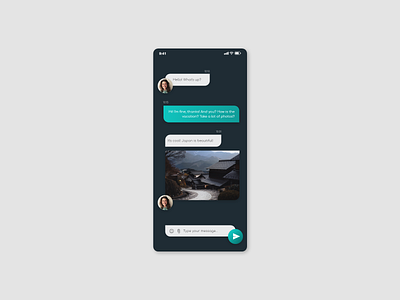 DAILY UI #13 // DIRECT MESSAGING app daily ui design direct message direct messaging message ui