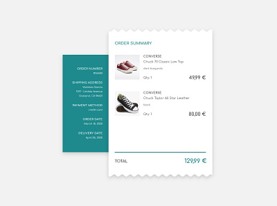 DAILY UI #17 // EMAIL RECEIPT daily ui design email receipt receipt ui web