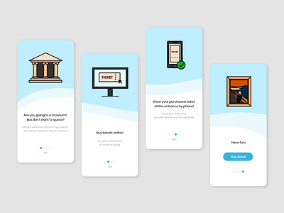 DAILY UI #23 // ONBOARDING app daily ui design museum onboarding ui