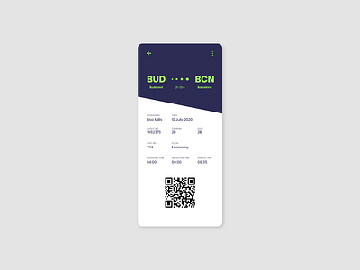 DAILY UI #24 // BOARDING PASS app boarding pass daily ui design ui