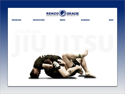 Brazilian Jiu Jitsu Academy bjj martial arts redesign web