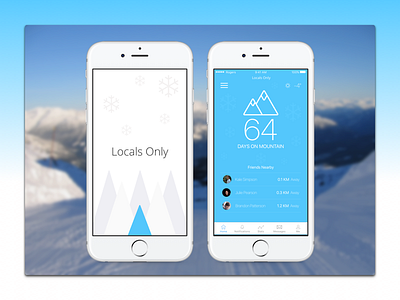 Locals Only iOS ios mountains ski snowboard