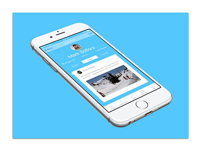 Locals Only iOS - Profile Page ios mountain ski snowboard