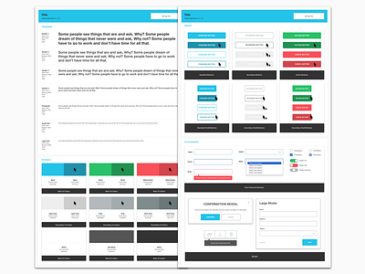 Style Guide Templates styleguide ui