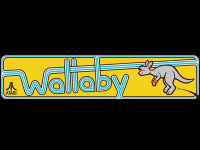 Wallaby arcade cabinet graphics