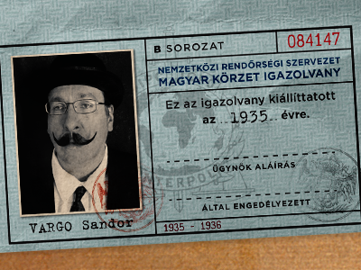 1934 Hungarian ID card