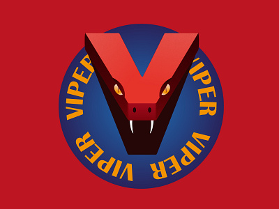 V means Viper 36daysoftype07 design icon illustration letter vector