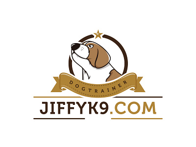 dog training branding design flat icon illustration illustrator logo minimal vector