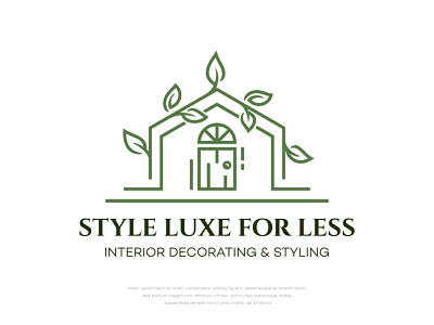 Style Luxe for Less Interior Decorating Styling branding icon illustration illustrator