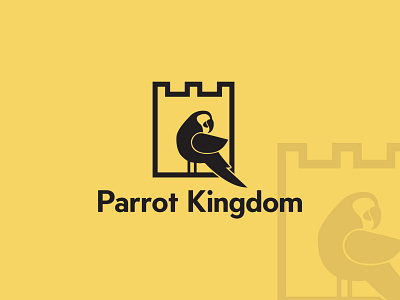 Parrot Kingdom Logo Design bird logo bird shop logo branding business logo creative logo design flat logo logo logo design minimal minimalist logo modern logo parrot kingdom logo parrot logo parrot shop logo parrot store parrot store logo