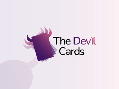 The Devil Cards branding creative logo design devil cards logo devil game cards logo flat logo logo logo design magic cards magic cards logo magic cards logo design minimal minimalist logo trading cards logo