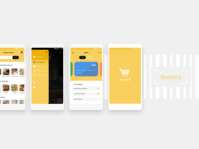 Scann'd app grocery grocerystore lists pay scan shopping shoppinglist store ui uidesign uiux ux uxdesign wallet
